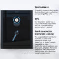 Family Fingerprint Password Safe Box with Key